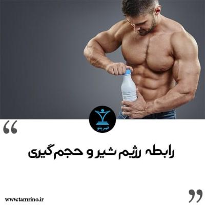 رابطه رژیم شیر و حجم گیری (هوش مصنوعی)