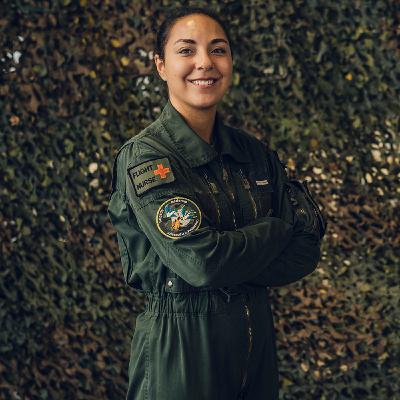 Infirmière en soins généraux de 1er grade Sarah, convoyeuse de l’armée de l’Air et de l’Espace