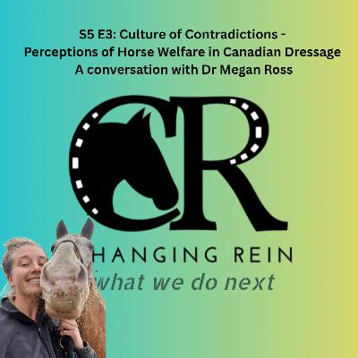 S5 E3: Culture of Contradiction - Perceptions of Horse Welfare in Canadian Dressage. A conversation with Dr Megan Ross