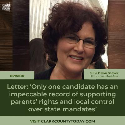 Letter: ‘Only one candidate has an impeccable record of supporting parents’ rights and local control over state mandates’