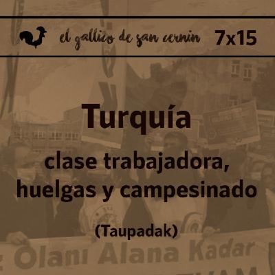 EGdSC 7x15 TURQUÍA. Clase trabajadora, huelgas y campesinado. Crossover Taupadak.