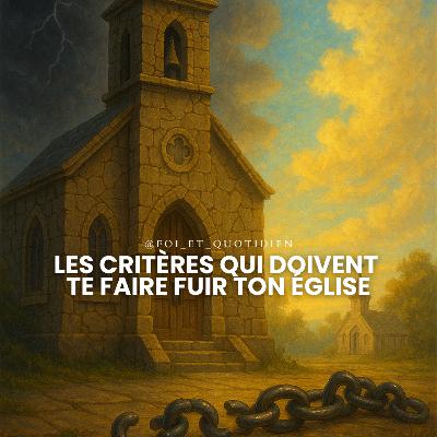 #73. Les critères qui doivent te faire fuir ton église.