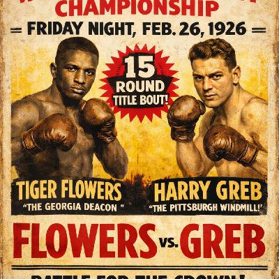100th anniversary of Harry Greb vs Tiger Flowers bout, Feb 26, 1926