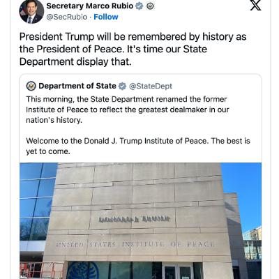 Trump's Henchmen Keep Calling Their War Slut President A Peacemaker Trump's Henchmen Keep Calling Their War Slut President A Peacemaker