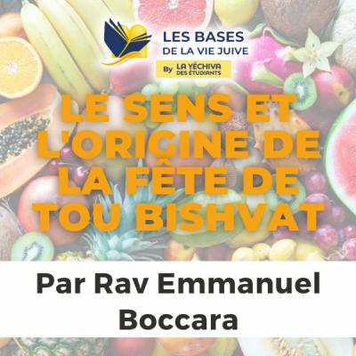 Le sens et l'origine de la fête de Tou Bishvat