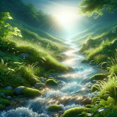 Murmures du Ruisseau: La Mélodie de l'Eau