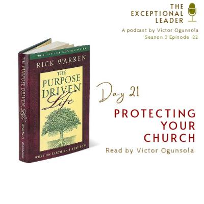 Day 21 - Protecting your Church Day 21 - Protecting your Church