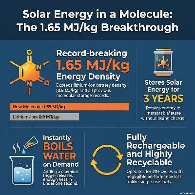Sunlight in a Bottle: The Molecular Fuel That Stores Heat for 3 Years ☀️🧪