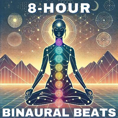 🤍 8 Hours of Deep Sleep Binaural Beats [1 Hz] Delta Waves with White Noise & Peaceful Sleep Music 💤