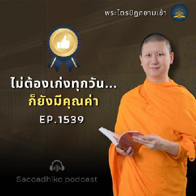 MT1539 ไม่ต้องเก่งทุกวันก็ยังมีคุณค่า | พระไตรปิฎกยามเช้า EP.1539 11/06/68
