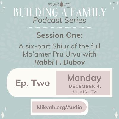 Building a Family, Episode Two: Maamer Pru Urvu By Rabbi F. Dubov Building a Family, Episode Two: Maamer Pru Urvu By Rabbi F. Dubov