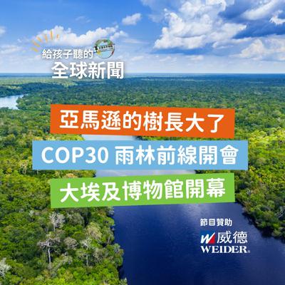 【國際新聞】亞馬遜的樹越長越大｜COP30 雨林前線開會｜大埃及博物館開幕