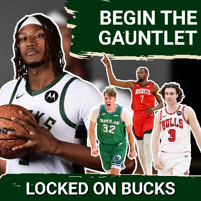 Previewing the Bucks upcoming BRUTAL stretch of games starting with the Bulls, Rockets, and Mavericks