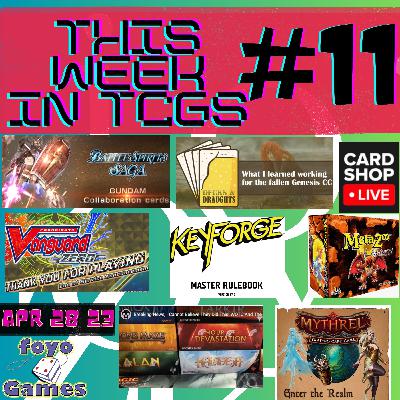 This Week in TCGs #11 - GUNDAM, Genesis Expose, Vanguard Zero Dead, MTG Home Invasion, MetaZoo Liquidation & Native, KeyForge Huge Rules Updates, Mythrel TCG, Berserkers Solo Card & Dice Game