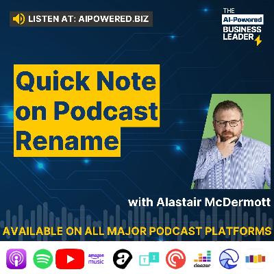 A Quick Note on Podcast Rename