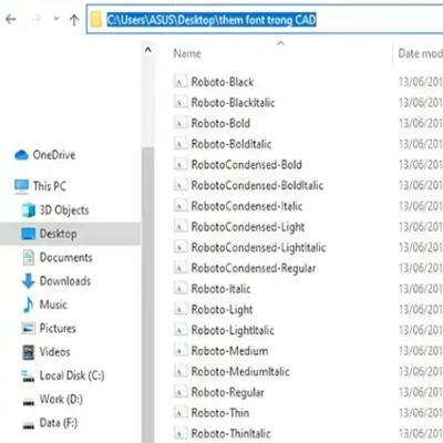 Cách Thêm Font Chữ Vào Cad