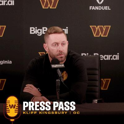 OC Kliff Kingsbury | November 6, 2025 | Press Pass | Washington Commanders | NFL