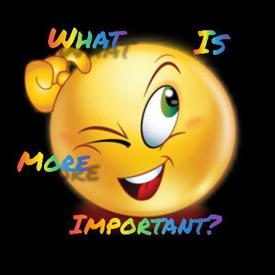 What is More Important?🤔