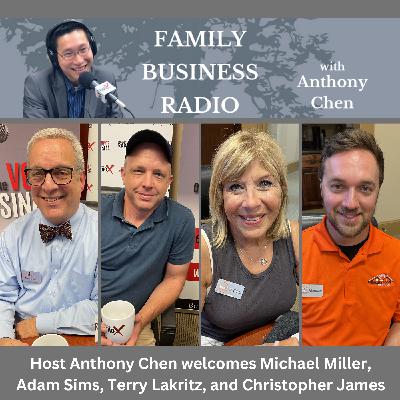 Michael Miller, Embassy National Bank; Adam Sims, Freedom Fencing of Georgia; and Terry Lakritz and Christopher James, The Odd Couple Roofing Specialists