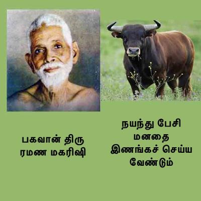 ரமண மகரிஷியின் அறிவுரைகள் ~ மனதைக் கட்டுப்படுத்த, மனதுடன் நயந்து பேசி அதை இணங்கச் செய்ய வேண்டும் ரமண மகரிஷியின் அறிவுரைகள் ~ மனதைக் கட்டுப்படுத்த, மனதுடன் நயந்து பேசி அதை இணங்கச் செய்ய வேண்டும்