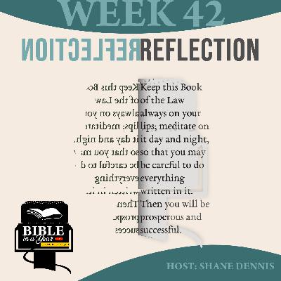 Bible in a Year Live: Chronological Project Week42 Reflection