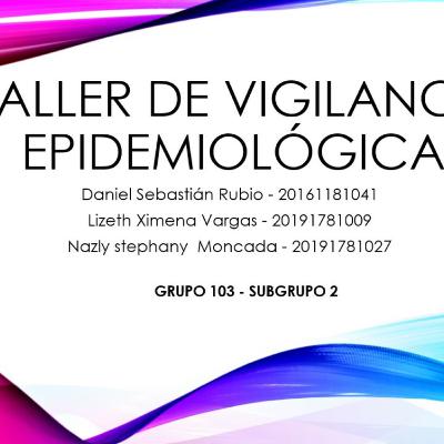 Taller Vigilancia Epidemiológica (E. Coli)