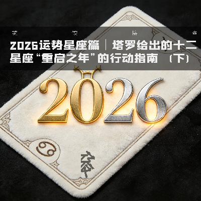2026运势星座篇｜塔罗：十二星座“重启之年”的行动指南（下）｜花饺接客