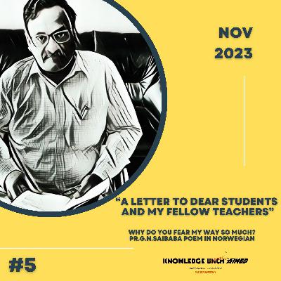 POEM COLLECTION: PART 3: Prof Saibaba Poem in Norwegian Version. POEM COLLECTION: PART 3: Prof Saibaba Poem in Norwegian Version.