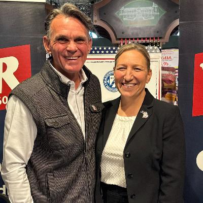 Adjutant General Paul Rogers and Brigadier General Leah Voelker