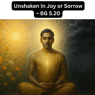 Unshaken in Joy & Sorrow — Bhagavad Gita Chapter 5 Shlok 20 Explained Hindi | Sanatan Strings Unshaken in Joy & Sorrow — Bhagavad Gita Chapter 5 Shlok 20 Explained Hindi | Sanatan Strings