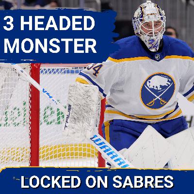 Alex Lyon, Ukko-Pekka Luukkonen, Colten Ellis a three-headed MONSTER for the Buffalo Sabres