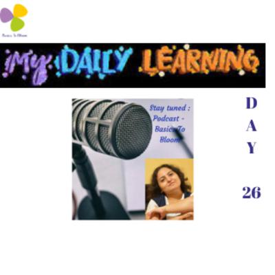 Daily Learnings Day 26