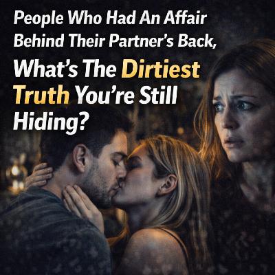 People Who Had An Affair Behind Their Partner’s Back, What’s The Dirtiest Truth You’re Still Hiding? People Who Had An Affair Behind Their Partner’s Back, What’s The Dirtiest Truth You’re Still Hiding?