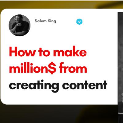 How to be rich creating content | Salem King #210 How to be rich creating content | Salem King #210