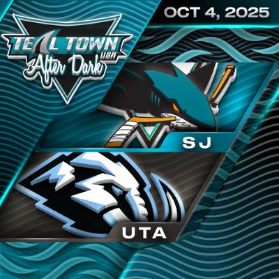 San Jose Sharks @ Utah Mammoth -  10/4/2025 - Teal Town USA After Dark (Postgame)