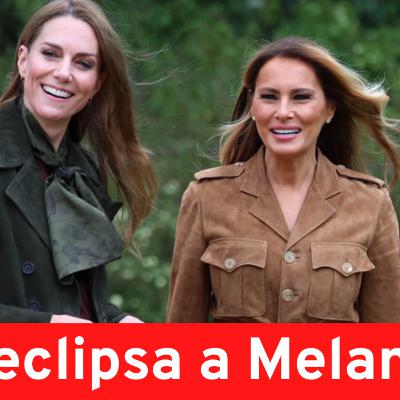 Kate Middleton deslumbra y divide opiniones frente a Melania Trump