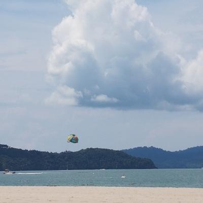 Leo and Malaysia - gratefulness on the beach :)