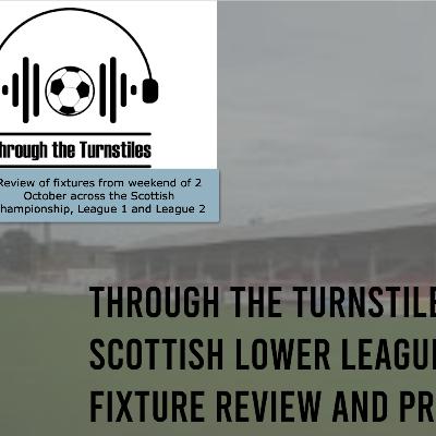 SCOTTISH FOOTBALL: review of all leagues (Championship,League 1,League 2) action - weekend 2 October