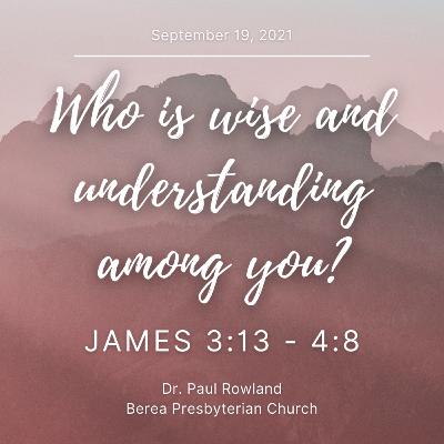 "Who is wise and understanding among you?", James 3:13-4:8 "Who is wise and understanding among you?", James 3:13-4:8