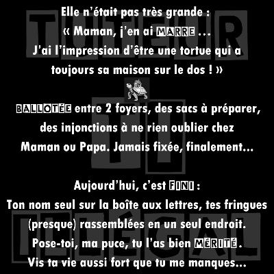 " Maman, j'en ai marre... "