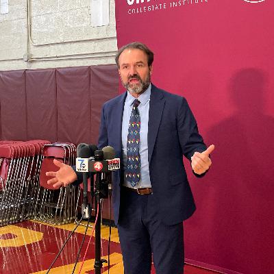 Independent candidate for Mayor of Buffalo, Michael Gainer after the St. Joe's Mayoral Debate