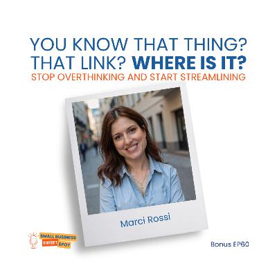 You know that thing? That link? Where is it? Stop Overthinking and Start Streamlining (Bonus EP60)