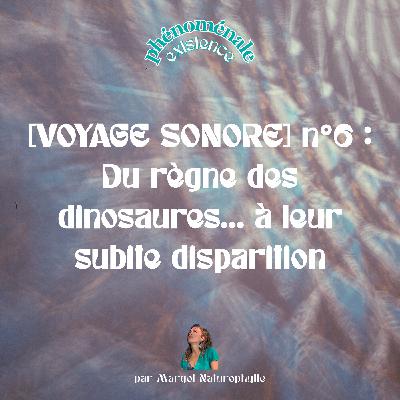 [VOYAGE SONORE] n°6 : Du règne des dinosaures... à leur subite disparition