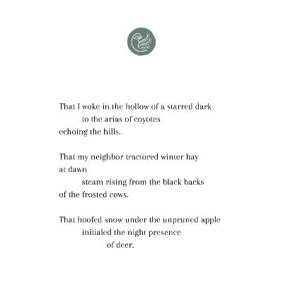 Poems by Abigail Carroll & Elizabeth Harlan-Ferlo