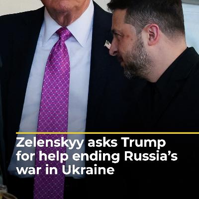 Zelenskyy congratulates Trump on Gaza, asks for help ending Russia’s war | AJ #shorts