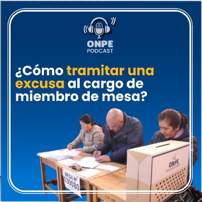 ¿Cómo tramitar una excusa al cargo de miembro de mesa?