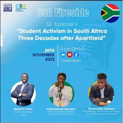 Student Activism in South Africa Three Decades after Apartheid" Student Activism in South Africa Three Decades after Apartheid"