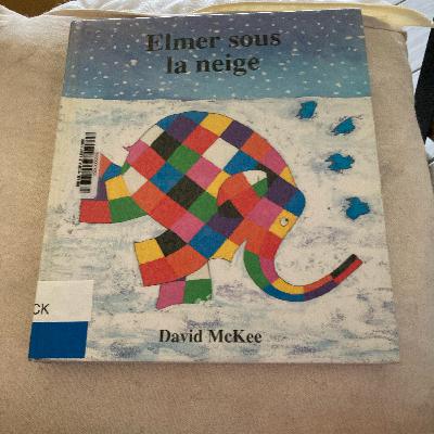 Elmer sous la neige