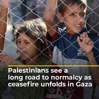 Palestinians see a long road to normalcy as ceasefire unfolds in Gaza | AJ #shorts