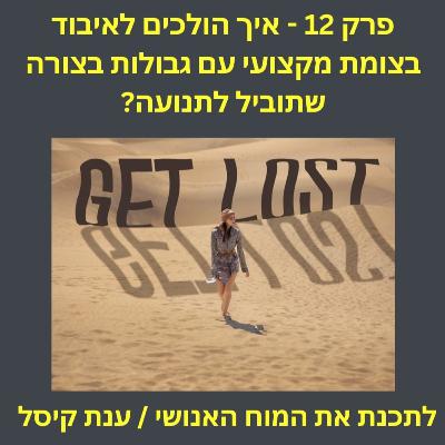 פרק 12 - איך הולכים לאיבוד בצומת מקצועי עם גבולות בצורה שתוביל לתנועה?